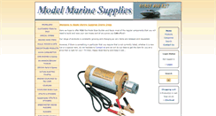 Desktop Screenshot of modelmarinesupplies.co.uk